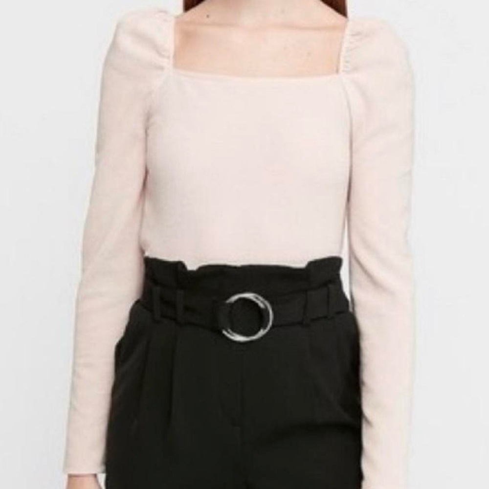 Express puff sleeve blush top